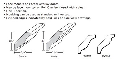 Classic Large Crown Moulding 8' - Snow Classic Large Crown Moulding 8' - Snow