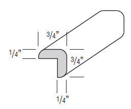 Corner Moulding 8' - Bark