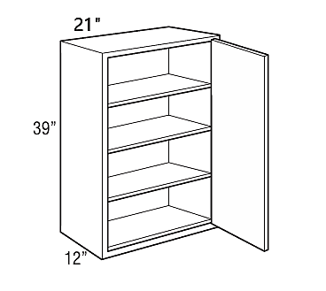 Wall Single Door 21" x 39" - Snow Wall Single Door 21" x 39" - Snow