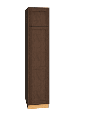 Classic Utility Cabinet Single Door 18" x 84" - Bark