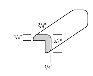 Corner Moulding 8' - Mineral Corner Moulding 8' - Mineral