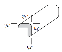 Corner Moulding 8' - Bark Corner Moulding 8' - Bark