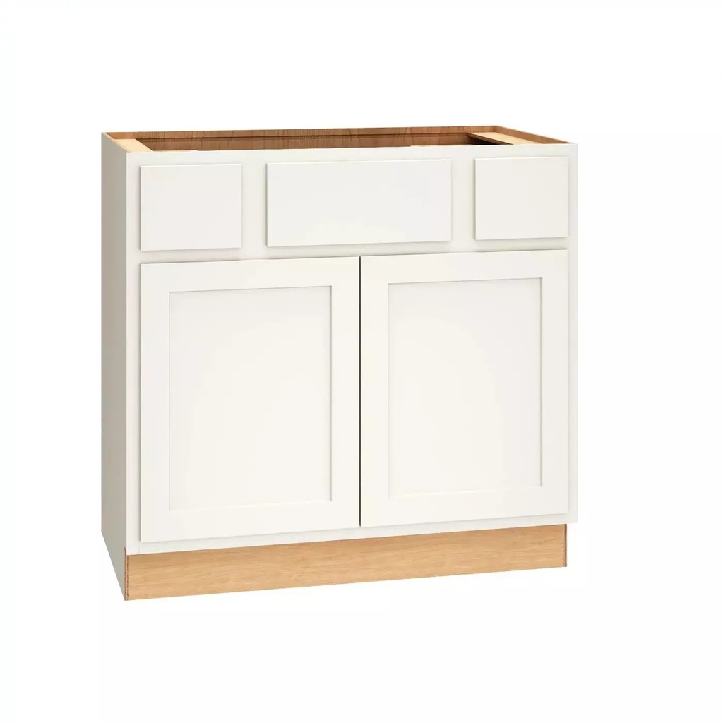Classic Vanity Sink 2 Drawer 36"" Wide - Snow