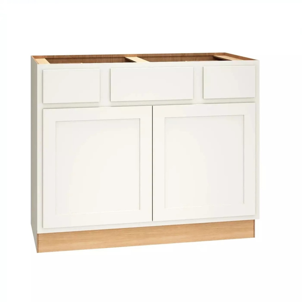 [2VSD423421.MCS] Classic Vanity Sink 2 Drawer 42" Wide x 21" Deep - Snow