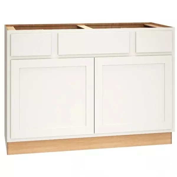 Classic Vanity Sink 2 Drawer 48" Wide - Snow