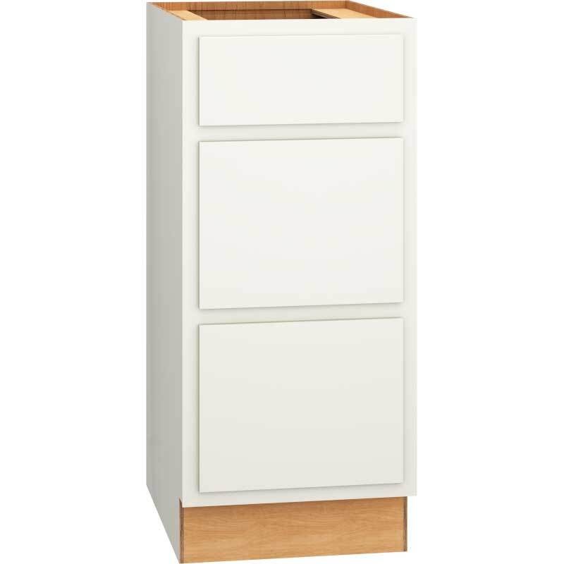 Classic Vanity 3 Drawer Base 21"" D x 34 1/2"" H - Snow-15"" Wide-34 1/2"" High-21"" Deep