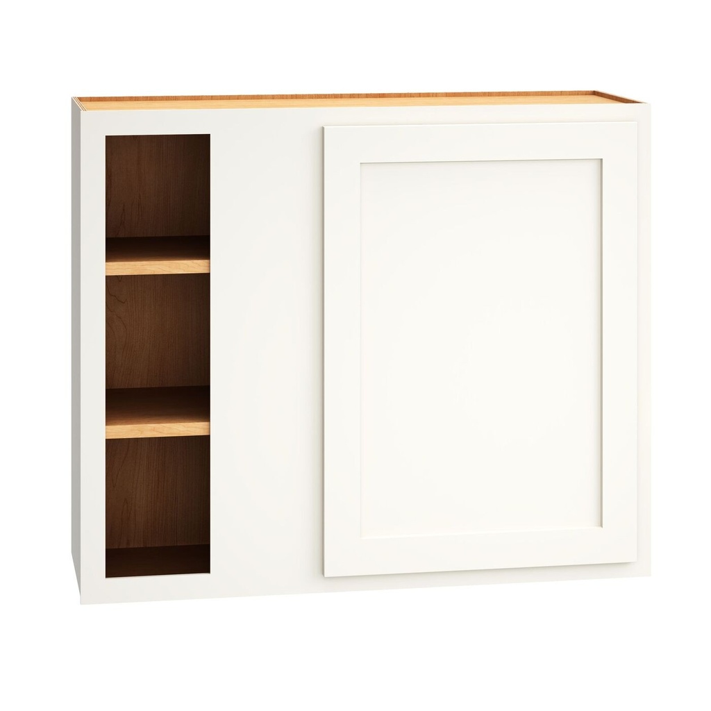 Classic Wall Corner Single Door - Snow-36"" Wide-30"" High-12"" Deep
