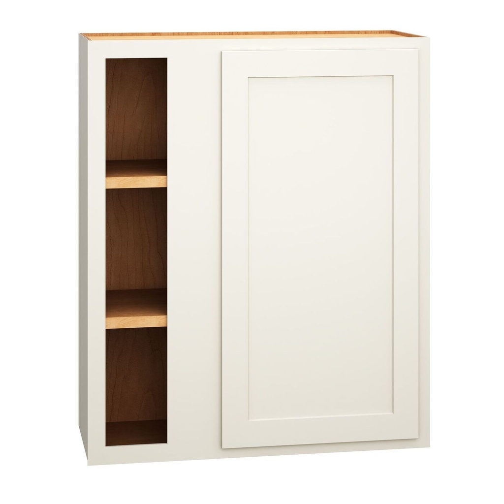 [WC3036S.MCS] Classic Wall Corner Single Door - Snow-30"" Wide-36"" High-12"" Deep