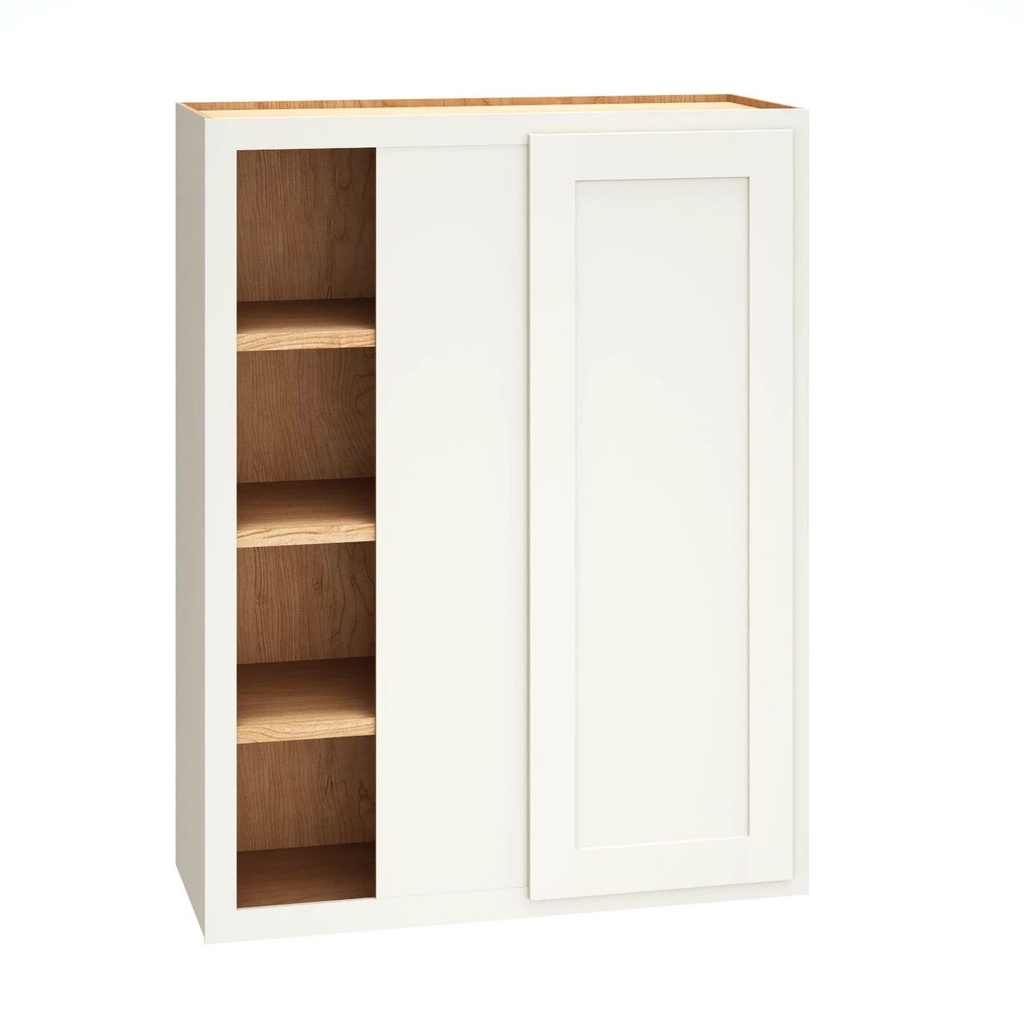 [WC3039S.MCS] Classic Wall Corner Single Door - Snow-30"" Wide-39"" High-12"" Deep
