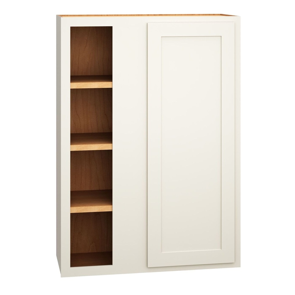 Classic Wall Corner Single Door - Snow-30"" Wide-42"" High-12"" Deep