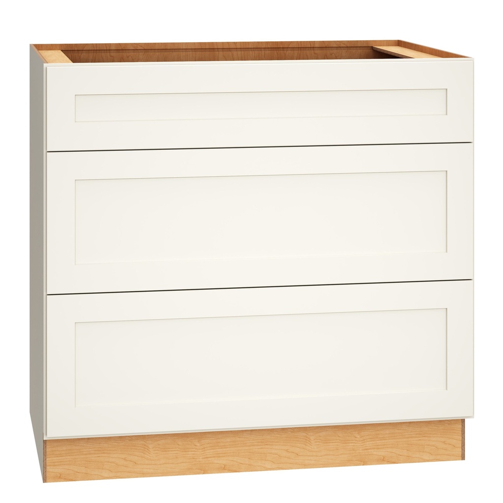 [3DB36.MOS] Omni 3 Drawer Base 36 - Snow