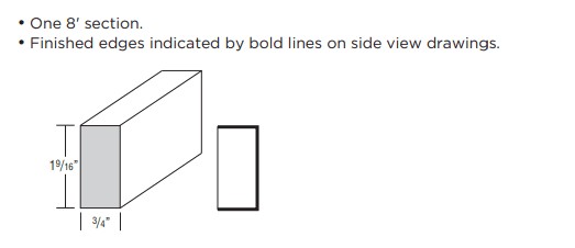 Classic Accent Moulding, Light Baffle - Snow