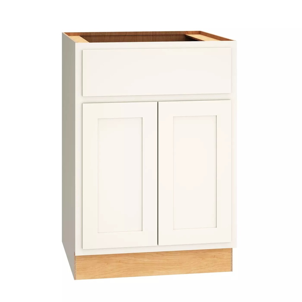 Classic Base Double Door 24" Wide - Snow