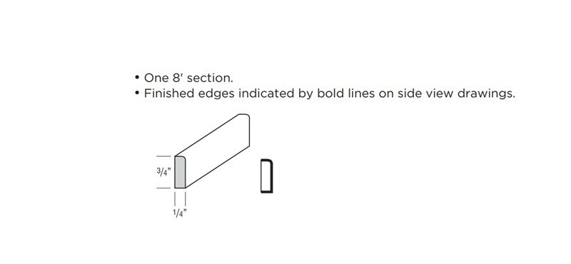 Omni Accent Moulding, Small Scribe 8 - Snow