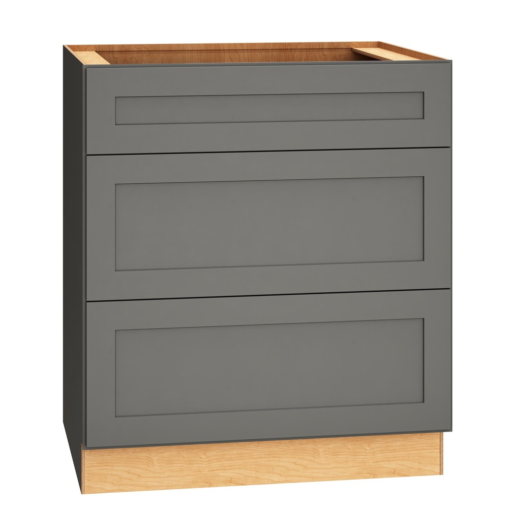 Omni 3 Drawer Base 30 - Graphite