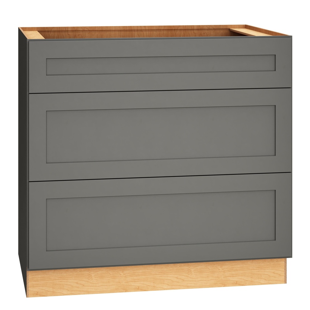 [3DB36.MOG] Omni 3 Drawer Base 36 - Graphite