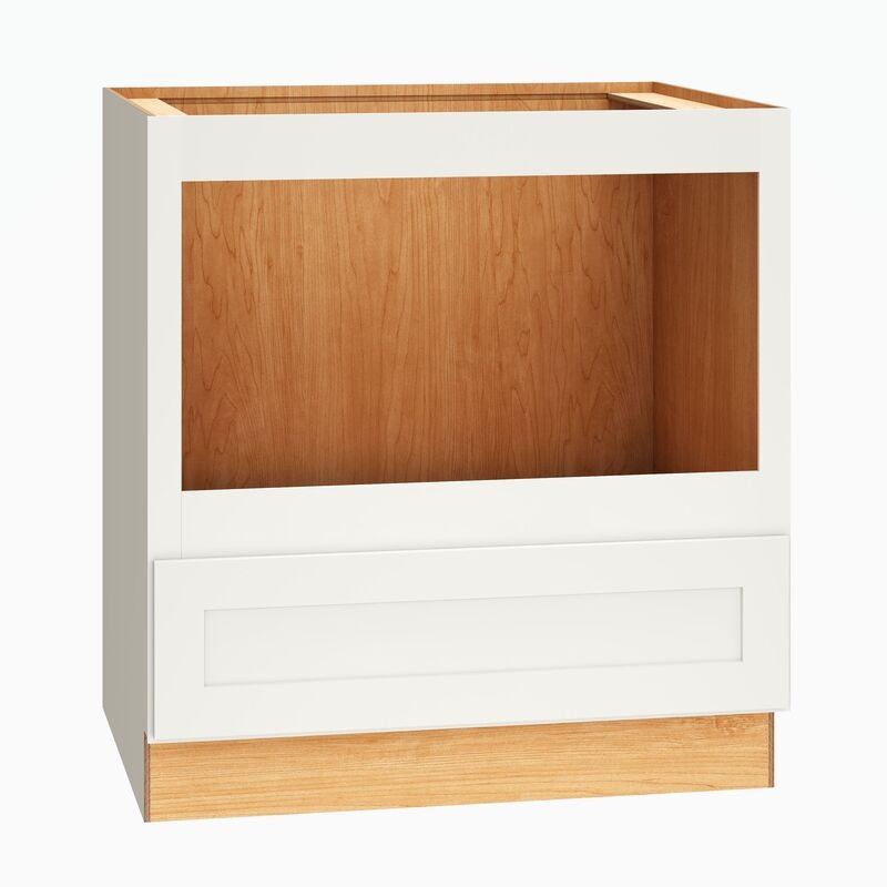 Omni Universal Design Base Built-in Microwave with Drawer 30 x 24 x 32.5 - Snow