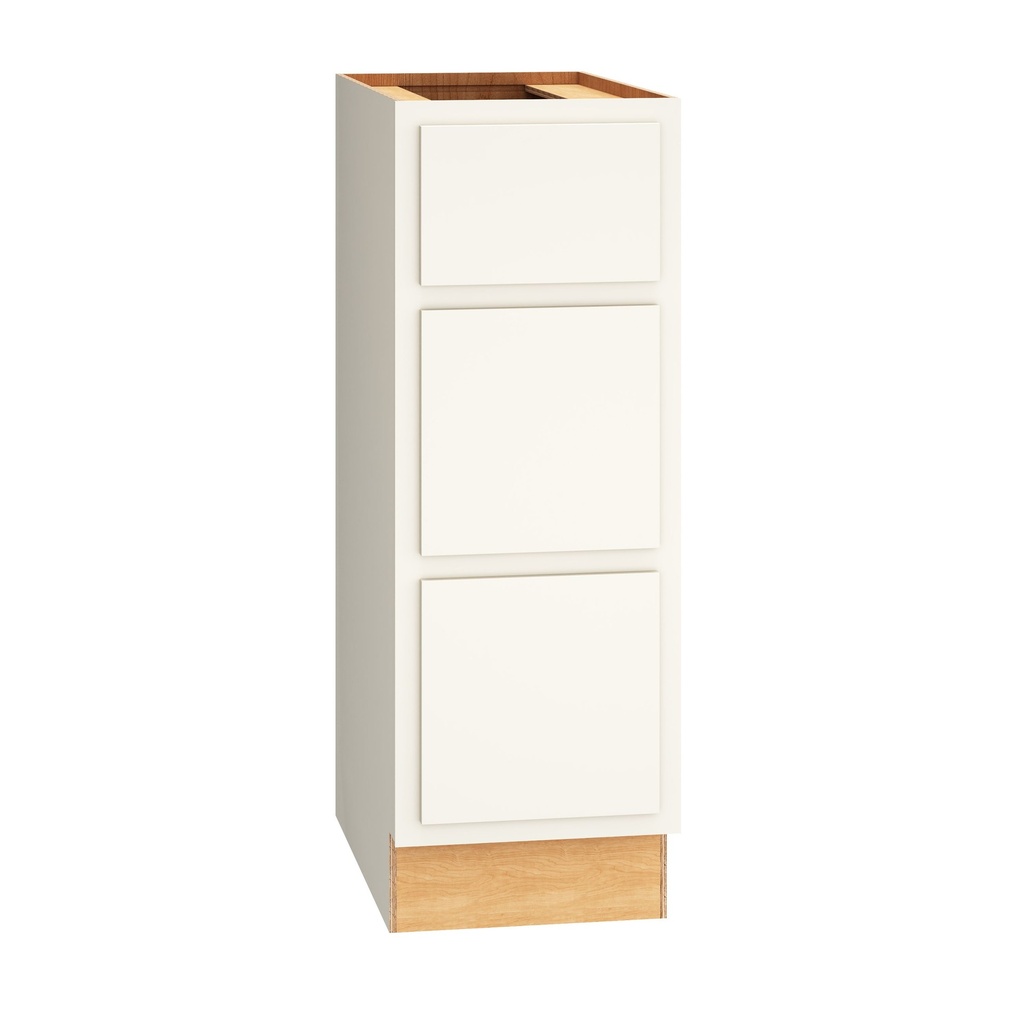 [VDB123421.MCS] Classic Vanity 3 Drawer Base 12 - Snow