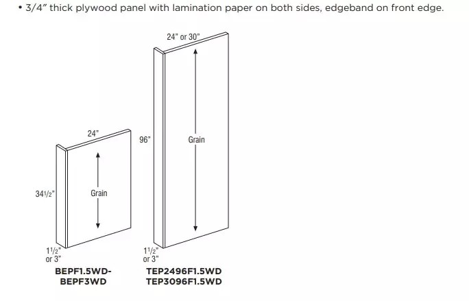 Classic Base Panel With Filler Attached 1.5 - Snow