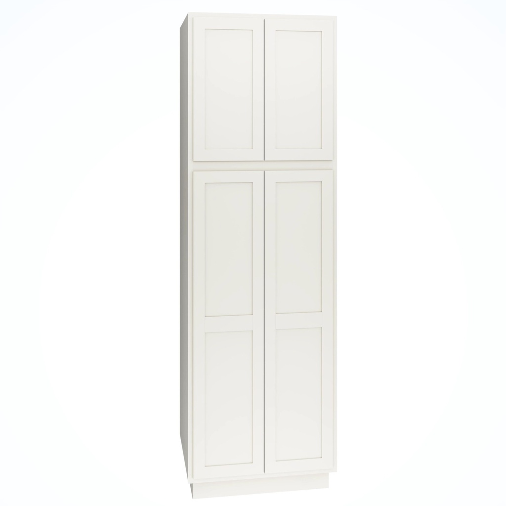 [U309624.MCS] Classic Wide Utility Double Door 30 x 96 - Snow