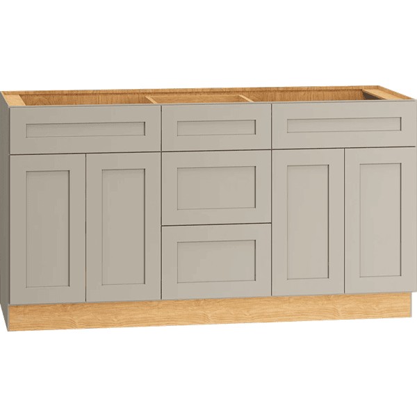 Omni Vanity Sink Three Drawer Base 21" Deep - Mineral