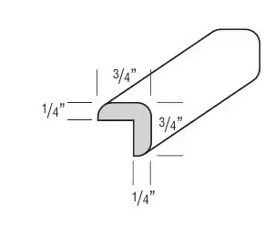 Omni Outside Corner Moulding 8 - Graphite