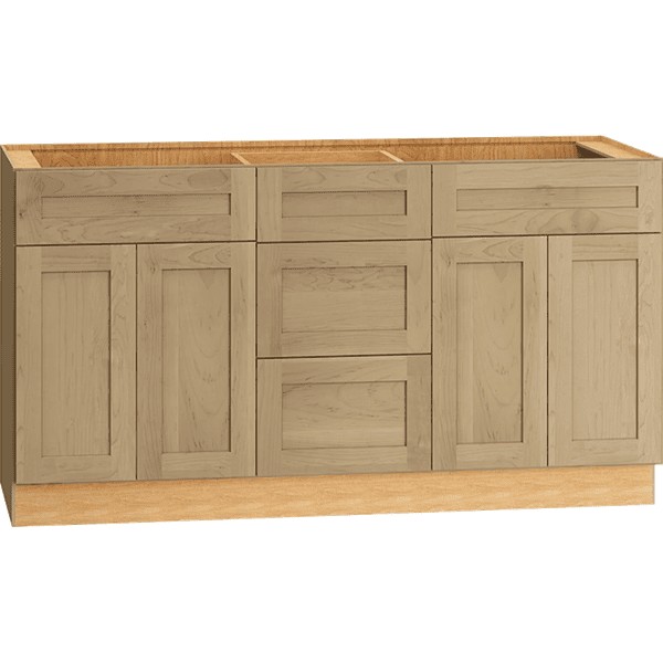 Omni Vanity Sink Three Drawer Base 21" Deep - Hammock