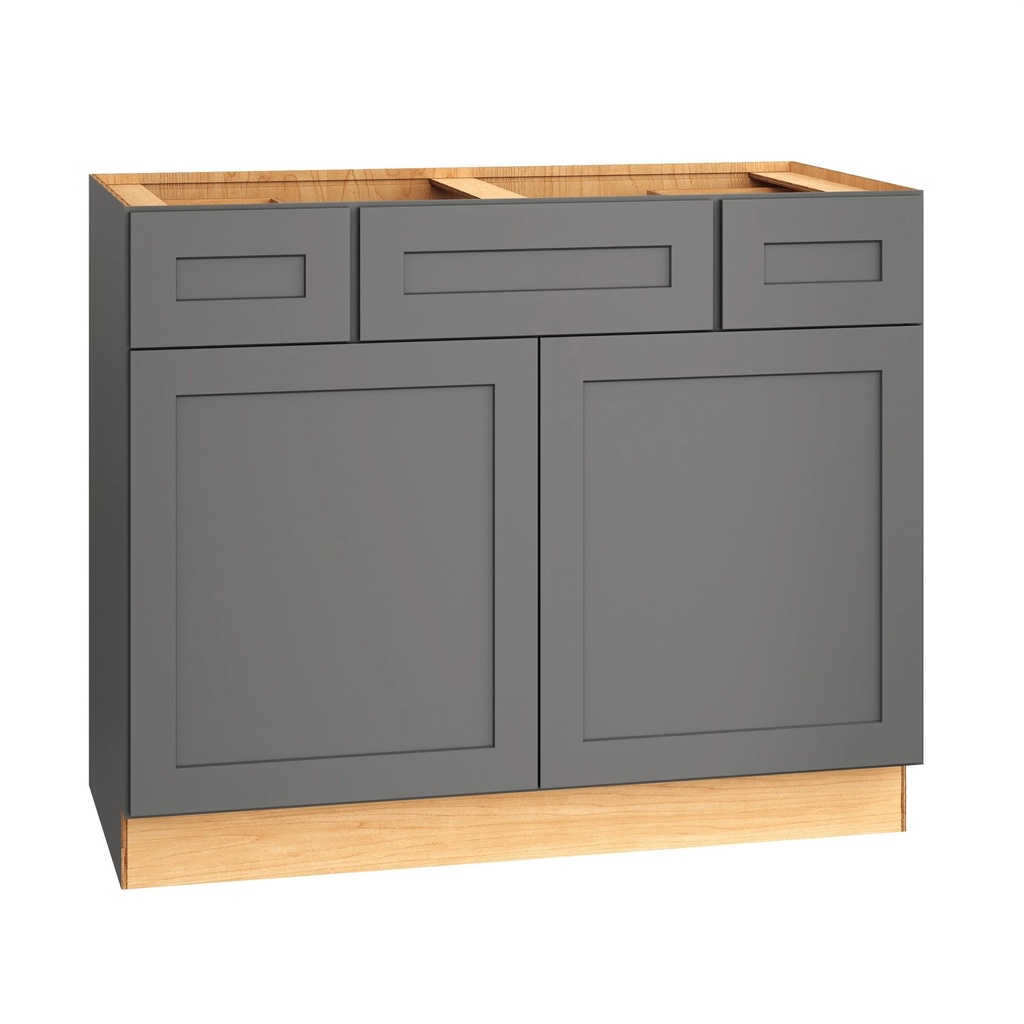 Omni Vanity Sink 2 Drawer Base 42"" Wide - Graphite