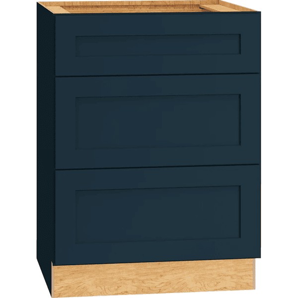 Omni Vanity 3 Drawer Base Cabinet 24" Wide - Admiral