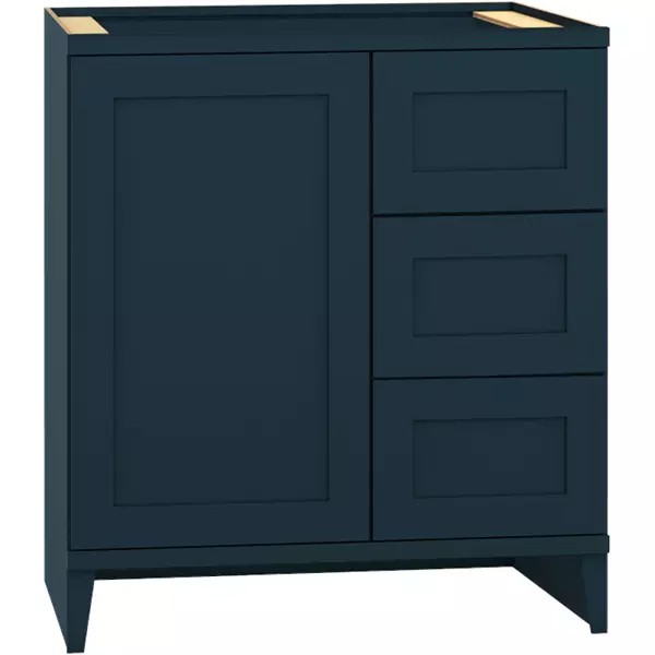 Omni Sink Single Door 3 Drawer Base 30" Wide (Right) - Admiral
