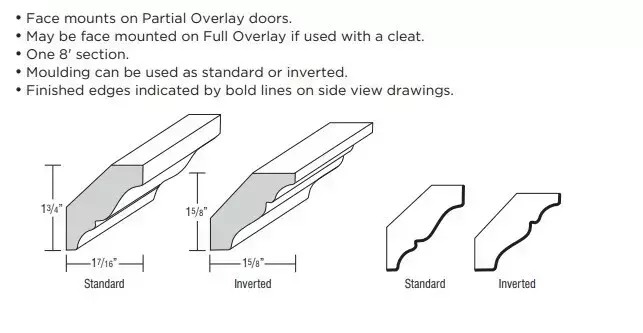 Omni Crown Moulding, Solid Wood Crown - Admiral