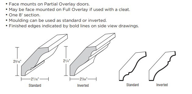Omni Crown Moulding, Solid Wood Large Crown - Admiral