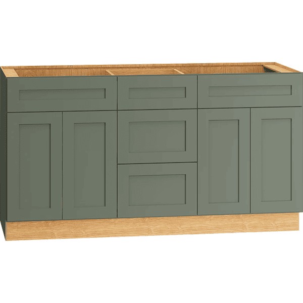 Omni Vanity Sink Three Drawer Base 21" Deep - Rosemary