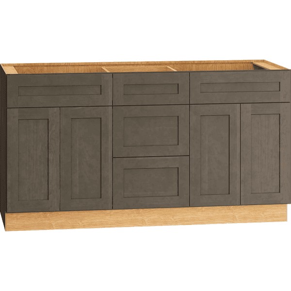 Omni Vanity Sink Three Drawer Base 21" Deep - Beachwood