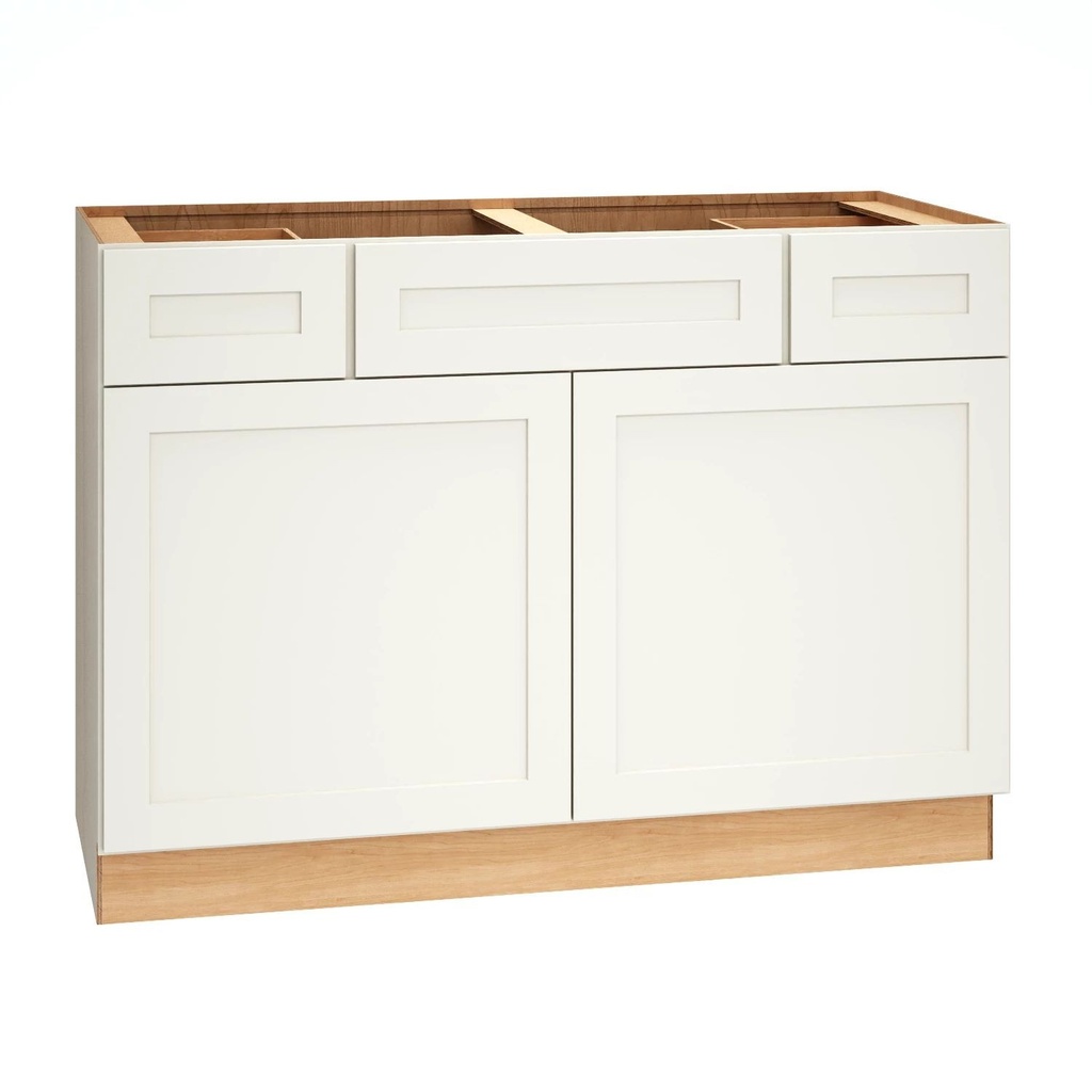 Omni Vanity Sink 2 Drawer Base 48 - Snow