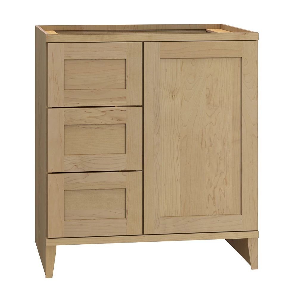 Omni Sink Single Door 3 Drawer Base 30"" Wide (Left) - Hammock