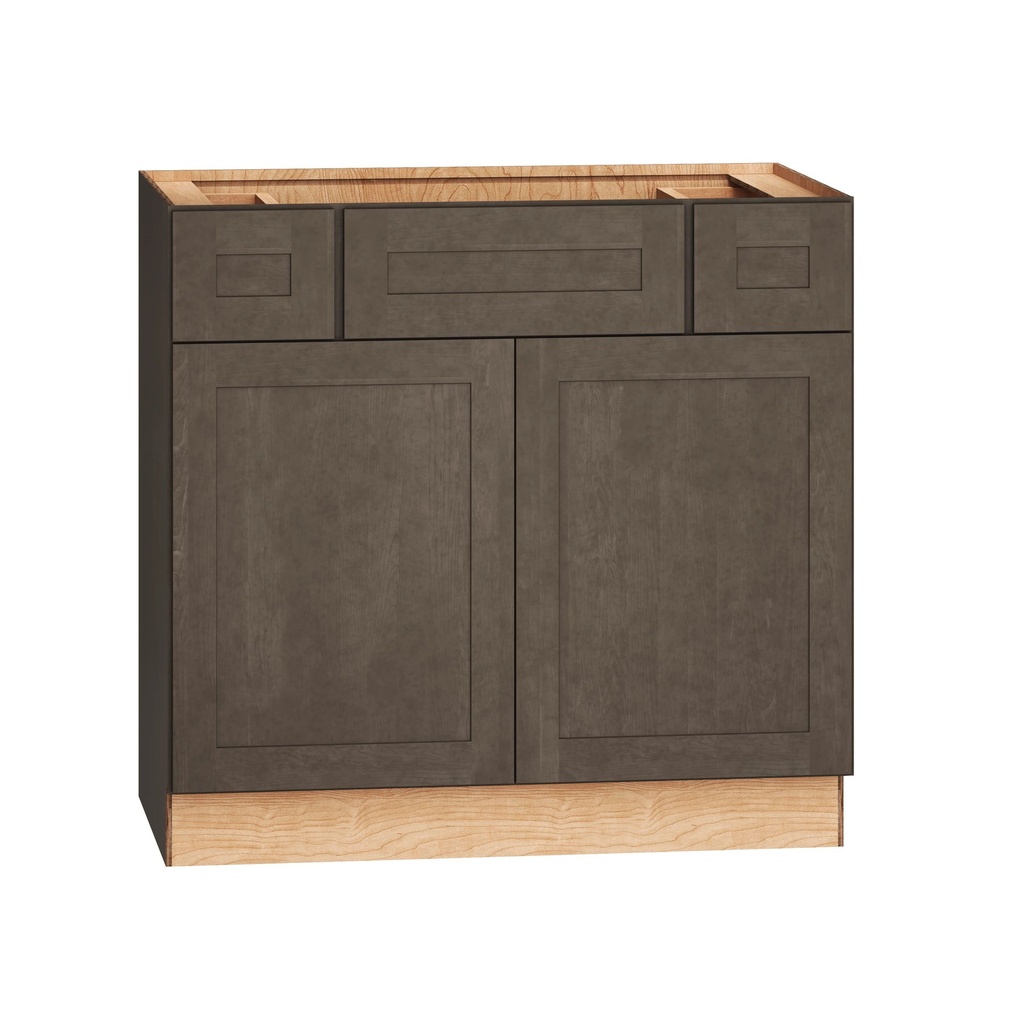 Omni Vanity Sink 2 Drawer Base 36"" Wide - Beachwood