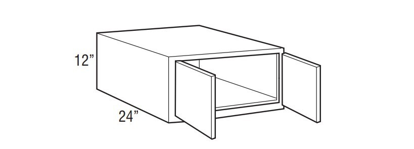 Omni Wall Double Door 37" High - Mineral