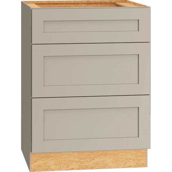 Omni Vanity 3 Drawer Base Cabinet 24" Wide - Mineral