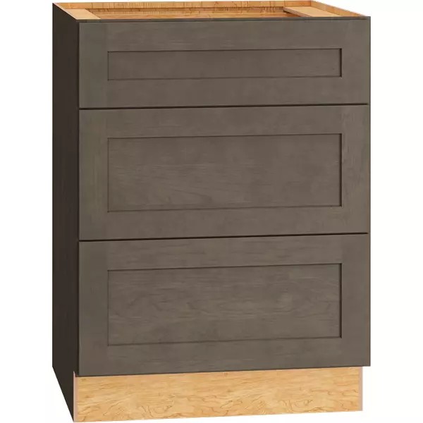 Omni Vanity 3 Drawer Base Cabinet 24" Wide - Beachwood