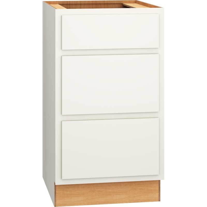 Classic Vanity 3 Drawer Base 21" D X 32 1/2" H - Snow