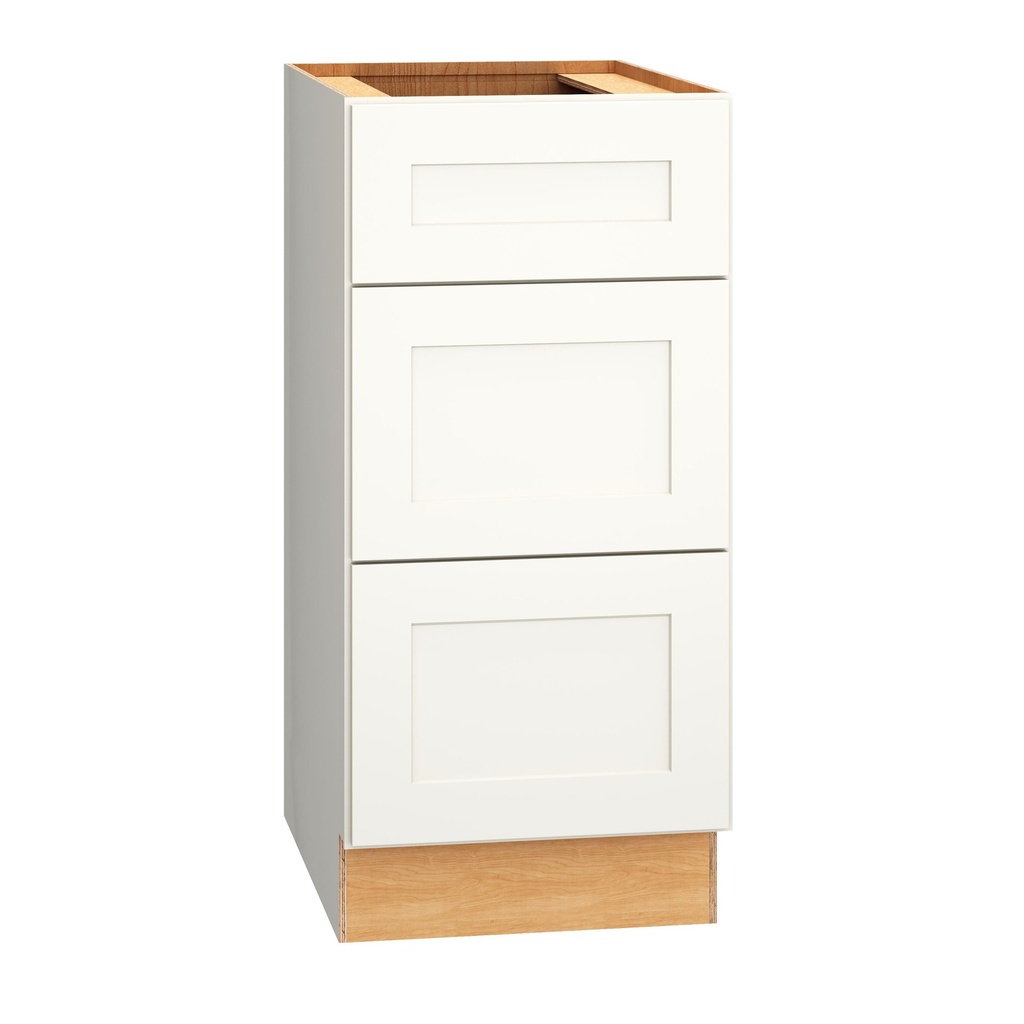 Omni Vanity 3 Drawer Base 15 x 32 1/2 - Snow