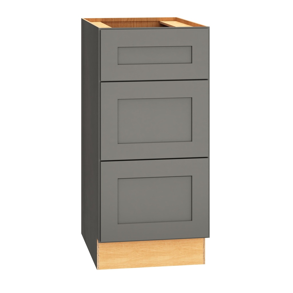 Omni Vanity 3 Drawer Base 15 x 32 1/2 - Graphite