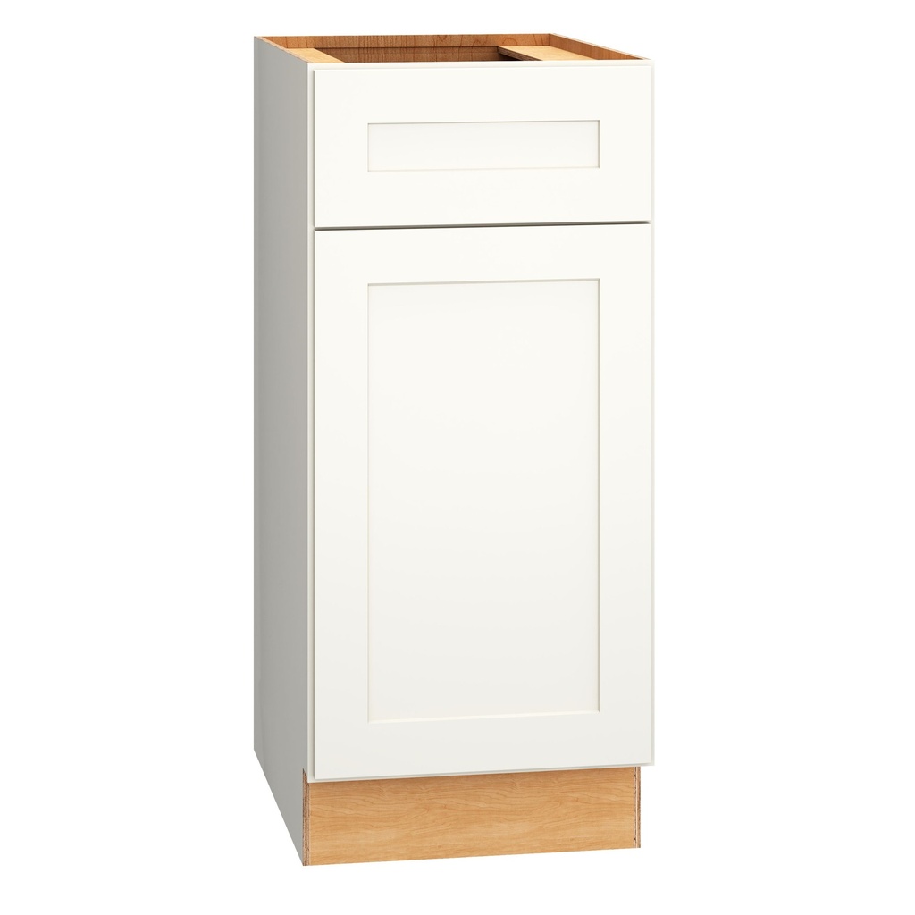 Omni Vanity Base Single Door 15 - Snow
