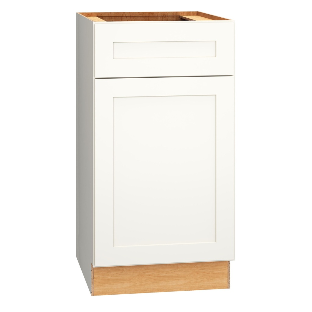 Omni Vanity Base Single Door 18 - Snow