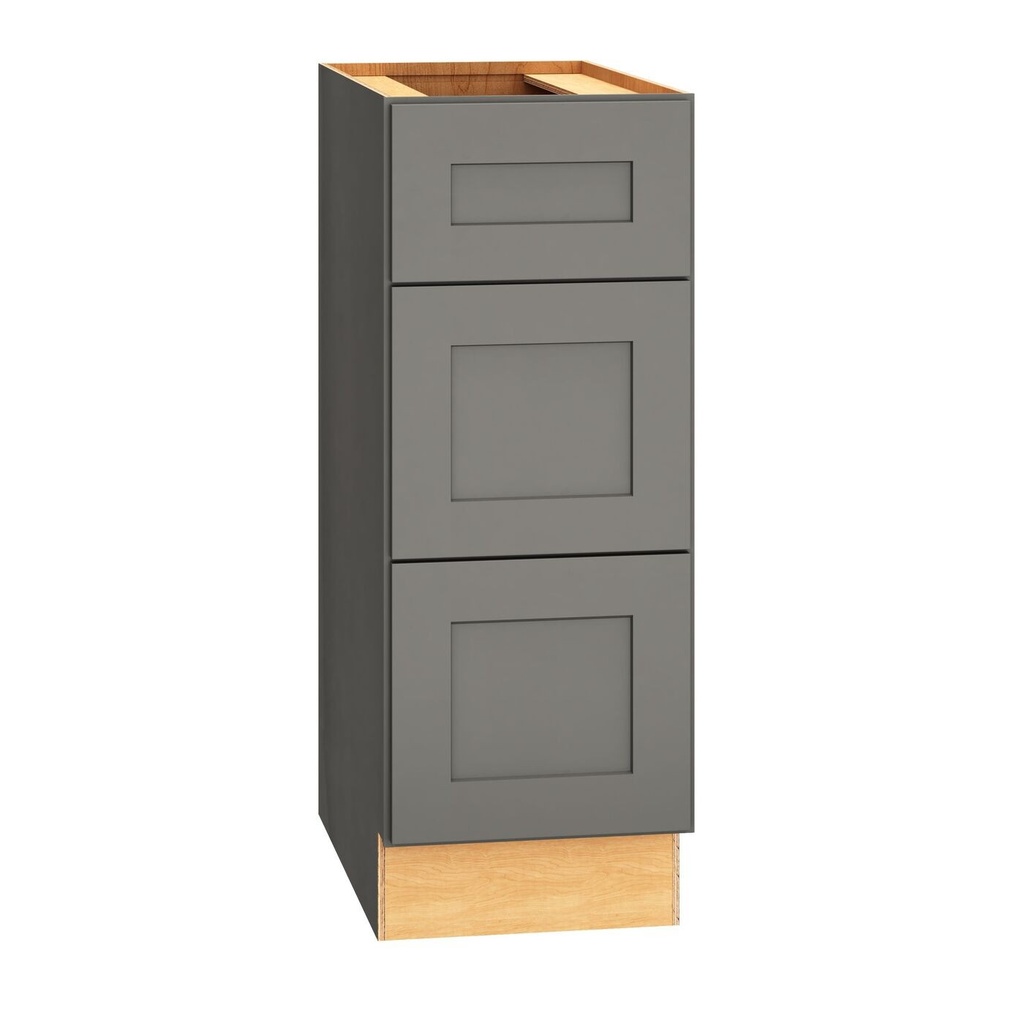 Omni Vanity 3 Drawer Base 12 x 32 1/2 - Graphite