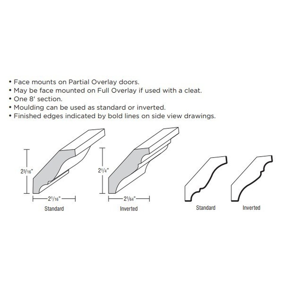 [SWLCRM8.MOM] Omni Crown Moulding, Solid Wood Large Crown - Mineral