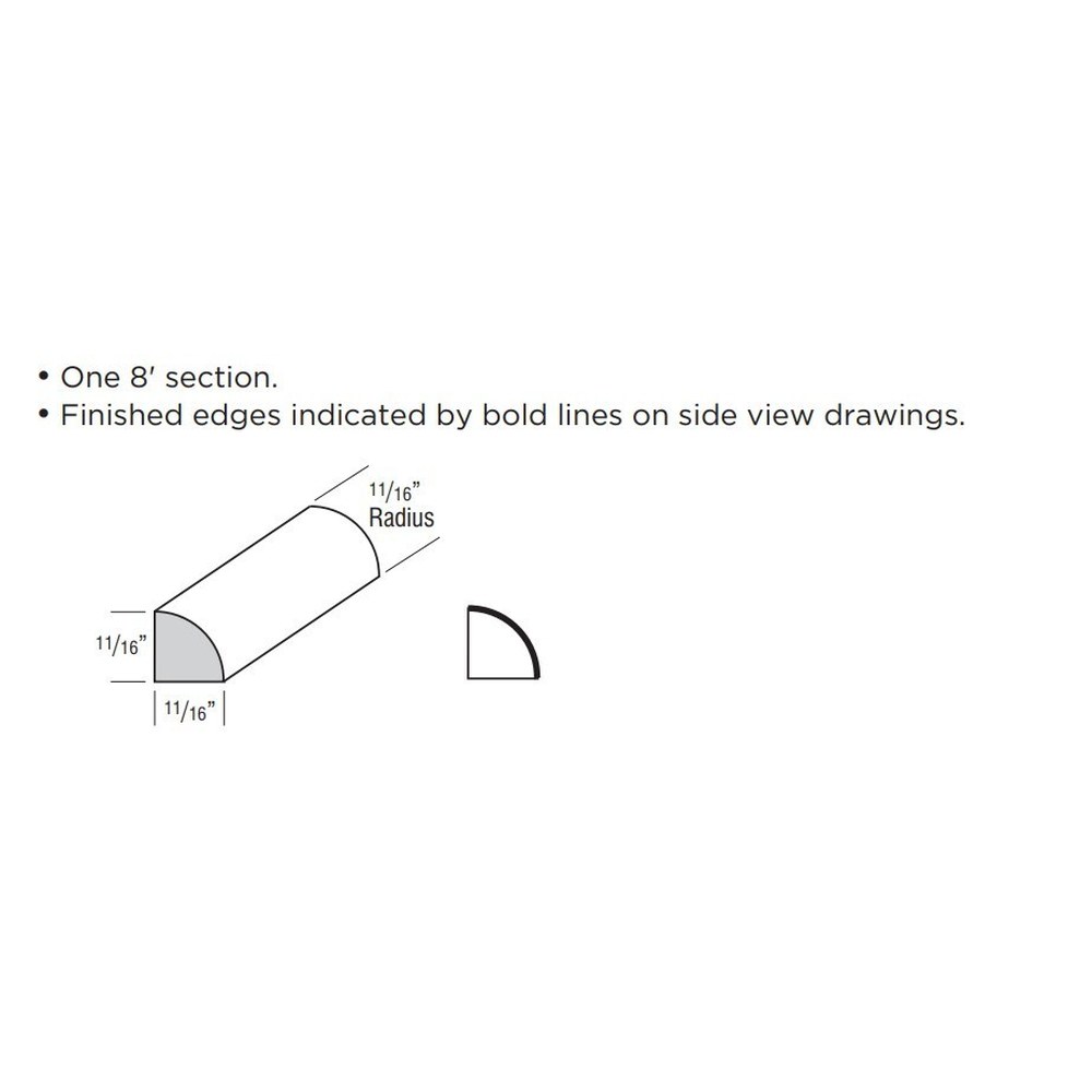 Omni Quarter Round / Corner Moulding 8 - Rosemary