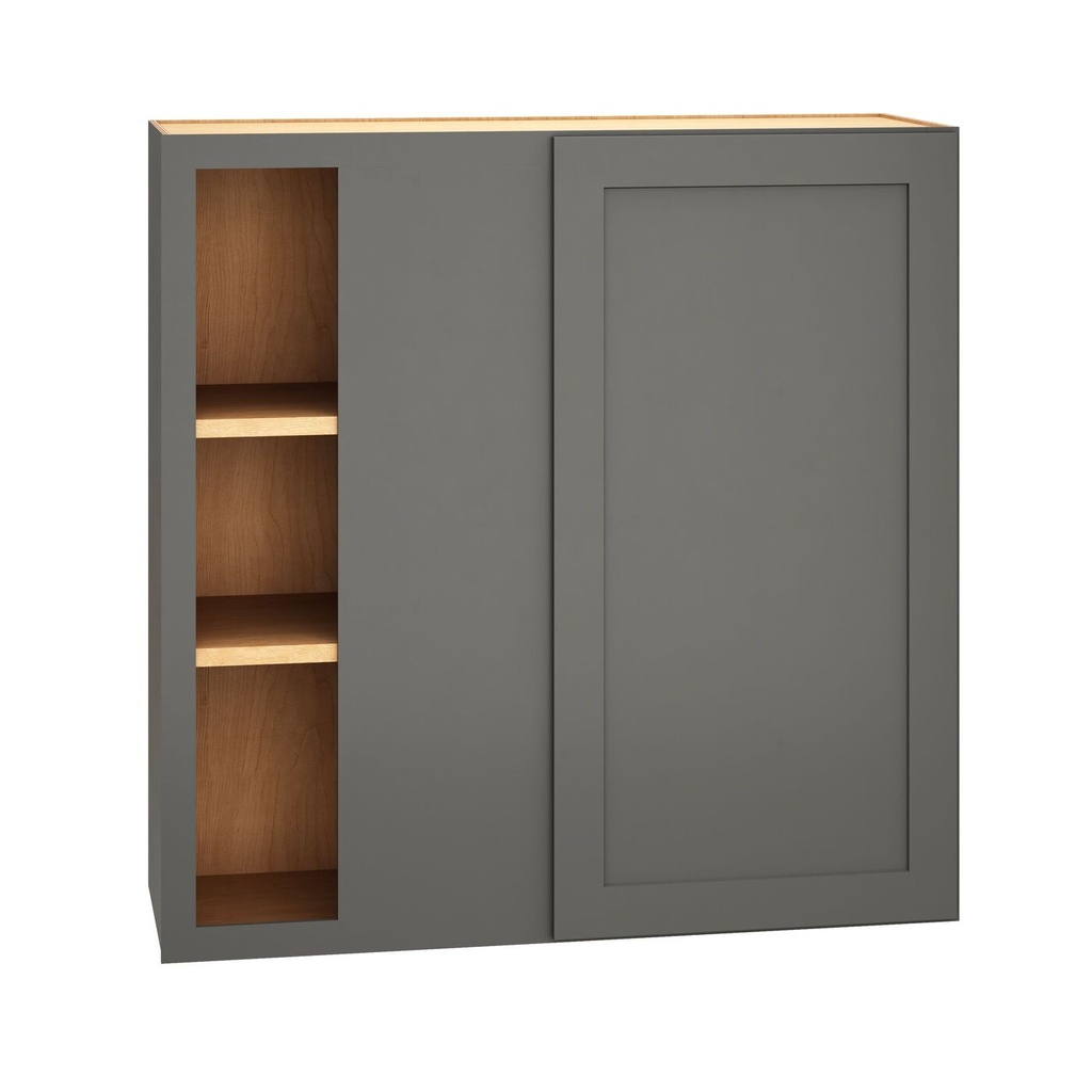Omni Wall Corner Single Door 36 x 36 - Graphite