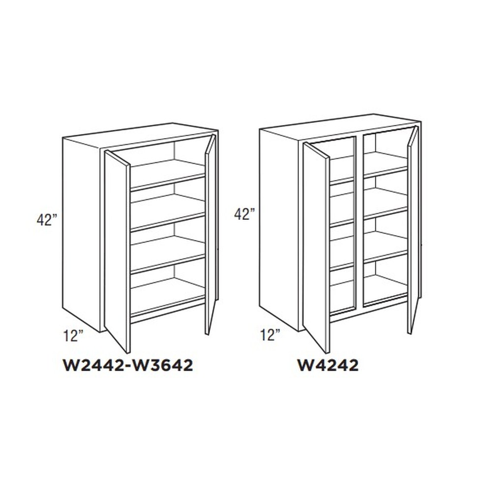 Omni Wall Double Door 24 x 42 - Rosemary